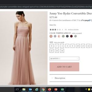 BHLDN Jenny Yoo Ryder Convertible Dress